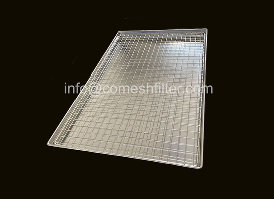 좋은 가격 주문 제작된 연마 표면 퍼포레이티드 스틸 트레이 방수 400x600mm 온라인으로