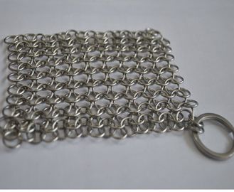좋은 가격 청소 취사 도구를 위한 Chainmail 둥근 스테인리스 반지 메시/수세미 온라인으로