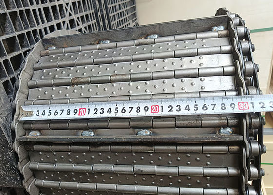 좋은 가격 중량 3mm 두께 탄소 강철 판 컨베이어 벨트 칩 청소기 위해 바플과 함께 온라인으로