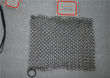 좋은 가격 부엌을 위해 비독성 모양 스테인리스 Chainmail 정연한 수세미 온라인으로