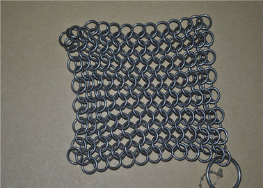 좋은 가격 7*7 인치 스테인리스 철망사 수세미/Chainmail 무쇠 세탁기술자 온라인으로