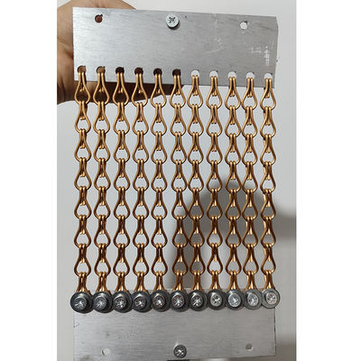 좋은 가격 Gold  Anodized Chain Mail Decorative Metal Link Mesh Curtain Aluminium Alloy Coil Drapery 온라인으로
