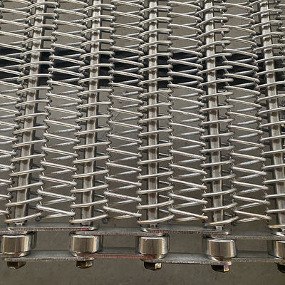 좋은 가격 Custom Chain Driven 304 Stainless Steel Spiral Wire Mesh Conveyor Belt for Fried Foods Industries 온라인으로