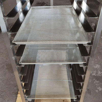 좋은 가격 Custom Size Food Grade 304 Stainless Steel Drying Rack Trolley for 600x400 Trays 온라인으로