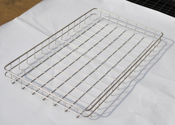 좋은 가격 Customized 304 Stainless Steel 30mm Holes Wire Mesh Tray 60cm X 40cm 온라인으로