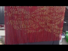 사용자 정의 색상 이중 갈고리 장식 알루미늄 체인 링크 망막