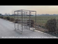 맞춤형 크기의 스테인리스 스틸 트레이 래크 트롤리