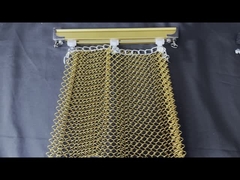 알루미늄 나선 와이어 코일 메시 천장 커튼 트랙 천장