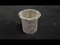 SS304 스테인리스 스틸 금속 뚫린 필터 메시 튜브 파이프 실린더 구멍이있는 요소 식품 Gr