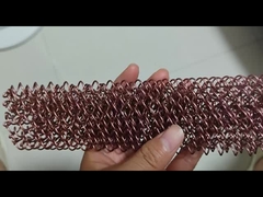 금속 망원경 커튼 청동 마무리 매달린 철망 천장에 대한 방 분리 장치