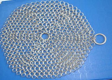 좋은 가격 음식 급료를 위한 304 7*7 스테인리스 Chainmail 수세미 철 던지기 세탁기술자 온라인으로