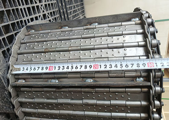 CNC 스프론 스틸 뚫린 컨베이어 스틸 힌지 벨트 칩 컨베이어 체인