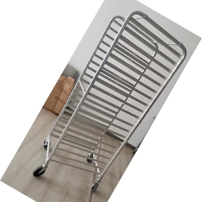 좋은 가격 18x26 인치 시트 팬 베이킹 트롤리를위한 커머셜 알루미늄 합금 엽 캔 랙 트롤리 온라인으로