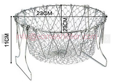 좋은 가격 Foldable 증기 행구기는 요리사 바구니를, 마술 바구니 FDA 증명서를 줍니다 튀깁니다 온라인으로