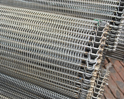 나선형 냉동고 건조 FDA 체인 링크 컨베이어 벨트