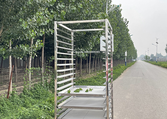 좋은 가격 60 x 40cm 음식 빵집 굽는 오븐 쟁반을 위한 201 스테인리스 선반 트롤리 온라인으로